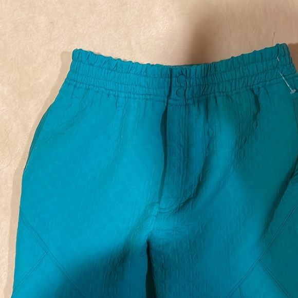 NWOT Free People Movement flipside quilted green/teal pants wavy waters large - Picture 7 of 9